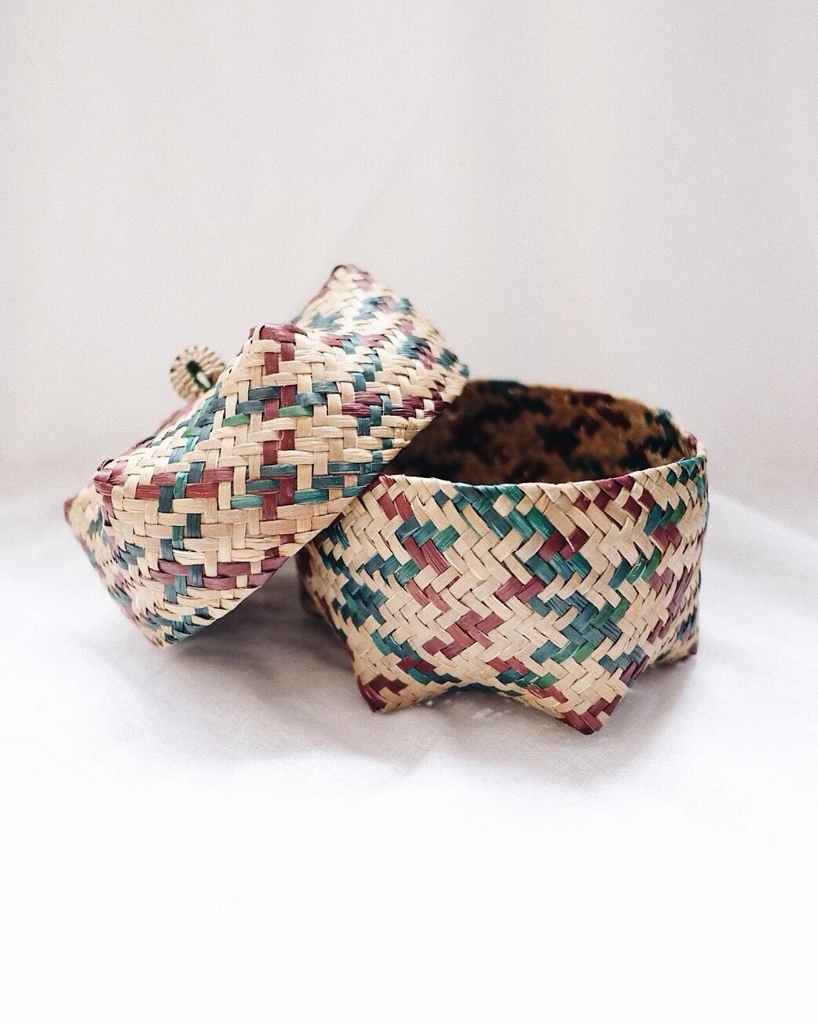 Small Woven Okra Storage Basket