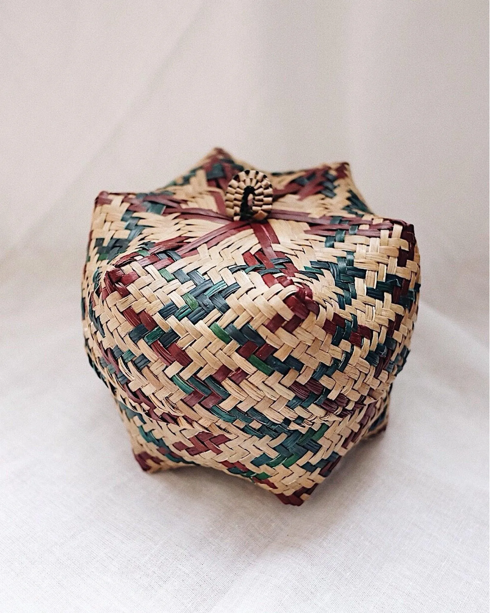 Small Woven Okra Storage Basket