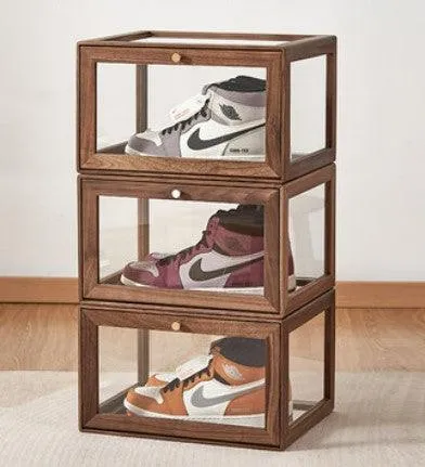 Stackable Shoe Storage Box (Set of 3) | WAYLON