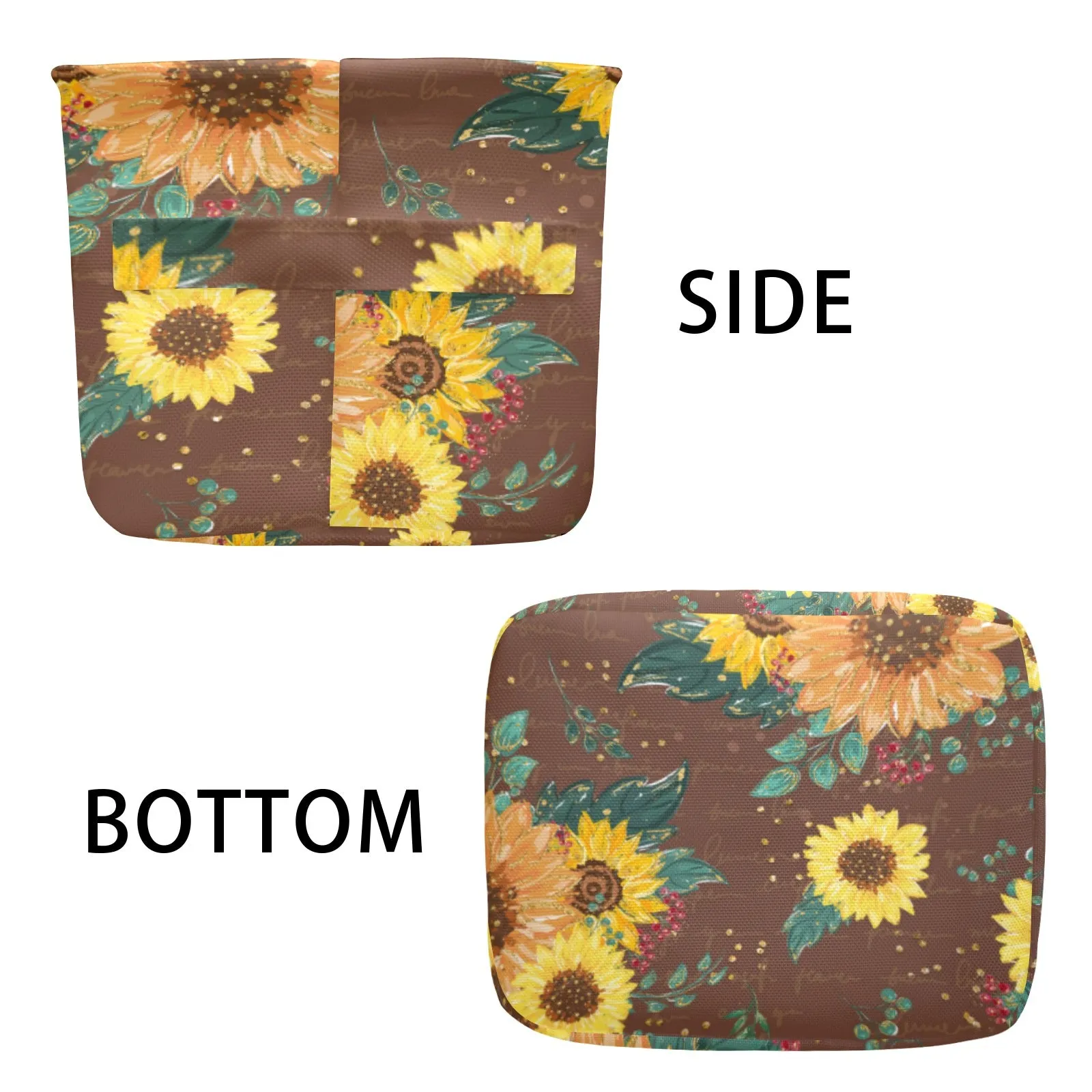 Sunflowers Fabric Storage Basket