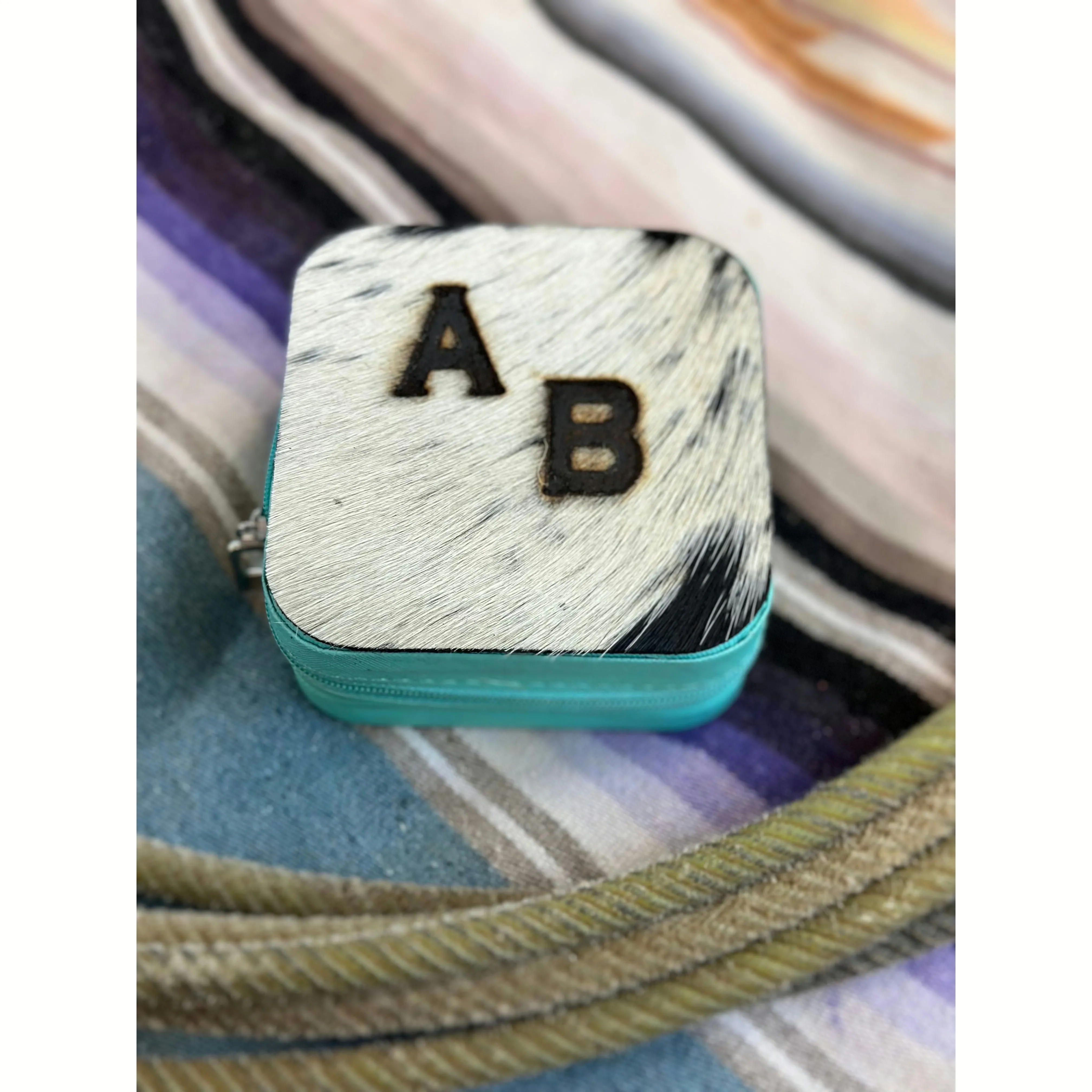 Travel Jewelry Case with Branded Initials