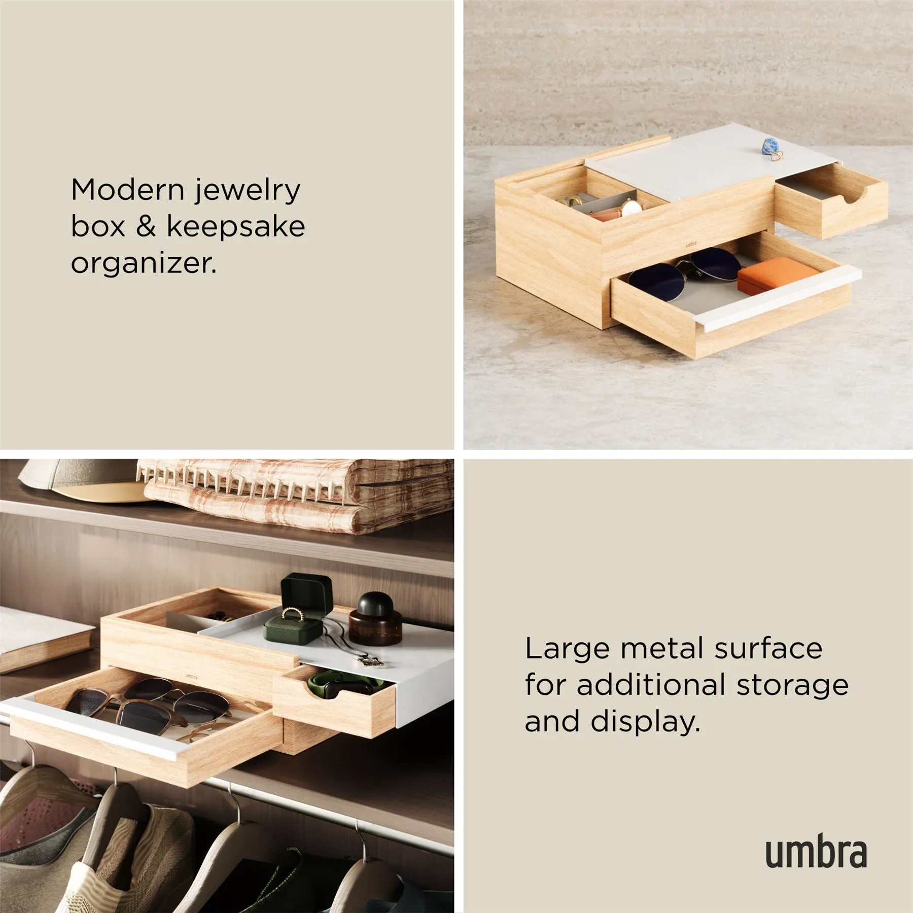 Umbra Stowit Hidden Drawer Jewellery Box