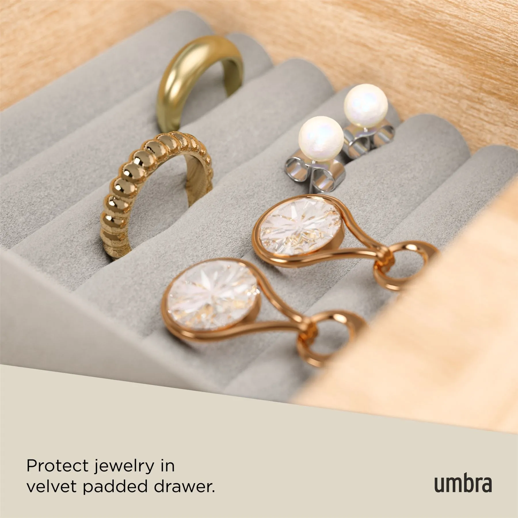 Umbra Stowit Hidden Drawer Jewellery Box