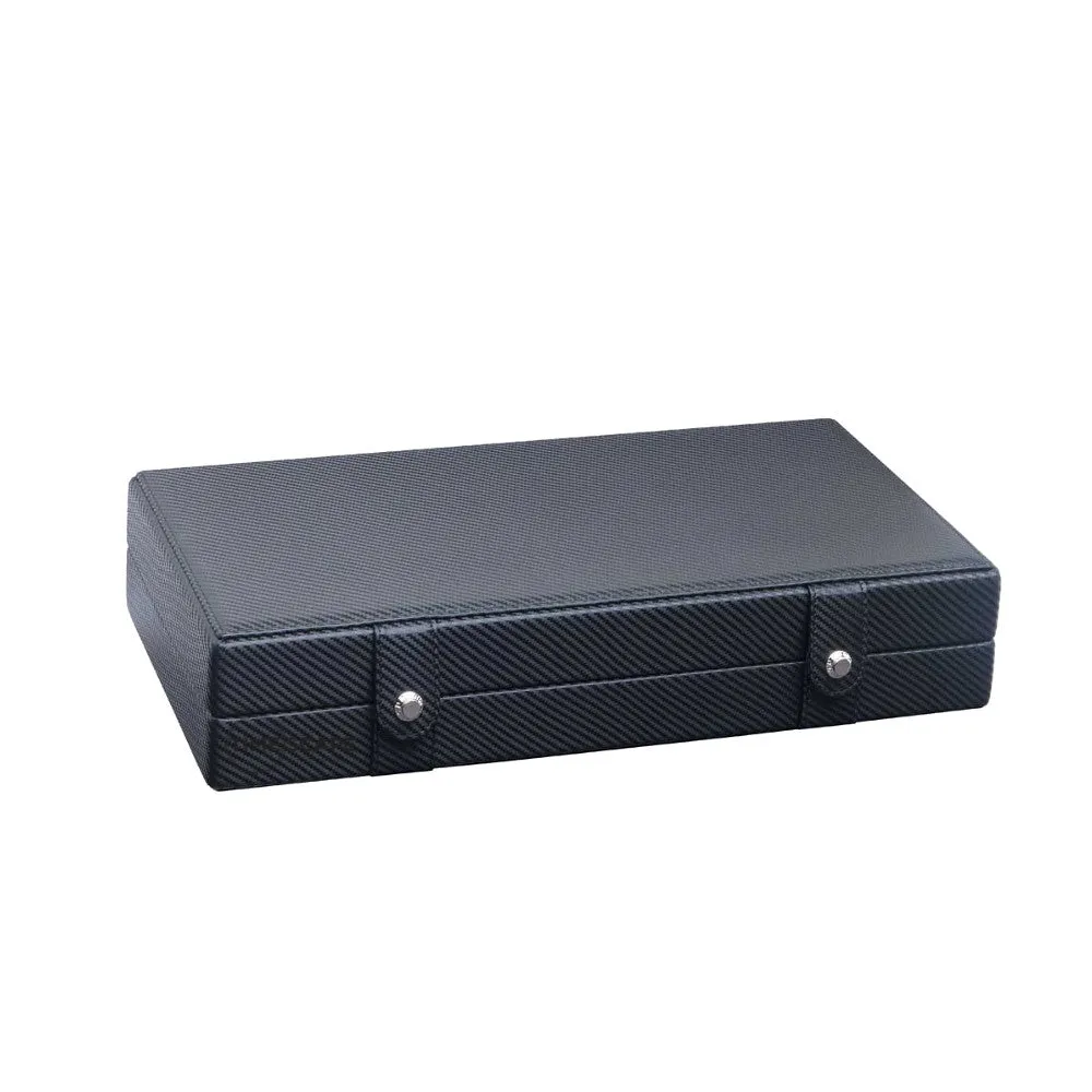 UNDERWOOD (LONDON) - 10-Unit Carbon Watch Box w Compartment | UN233/CF