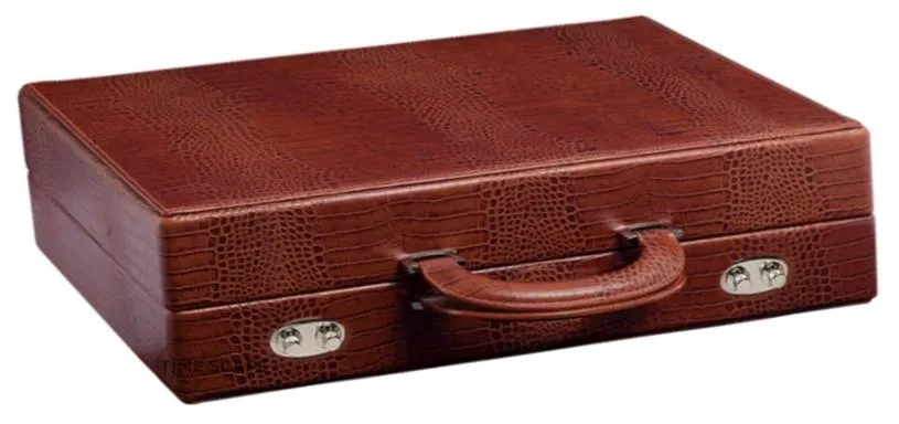 UNDERWOOD (LONDON) - 10-Unit Croco Watch Attache Case | UN120/CBRW