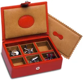 UNDERWOOD (LONDON) - 6-Unit Leather Cufflinks Box | UN220/TAN