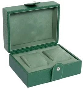 UNDERWOOD (LONDON) - Double Leather Watch Box | UN215/GRN