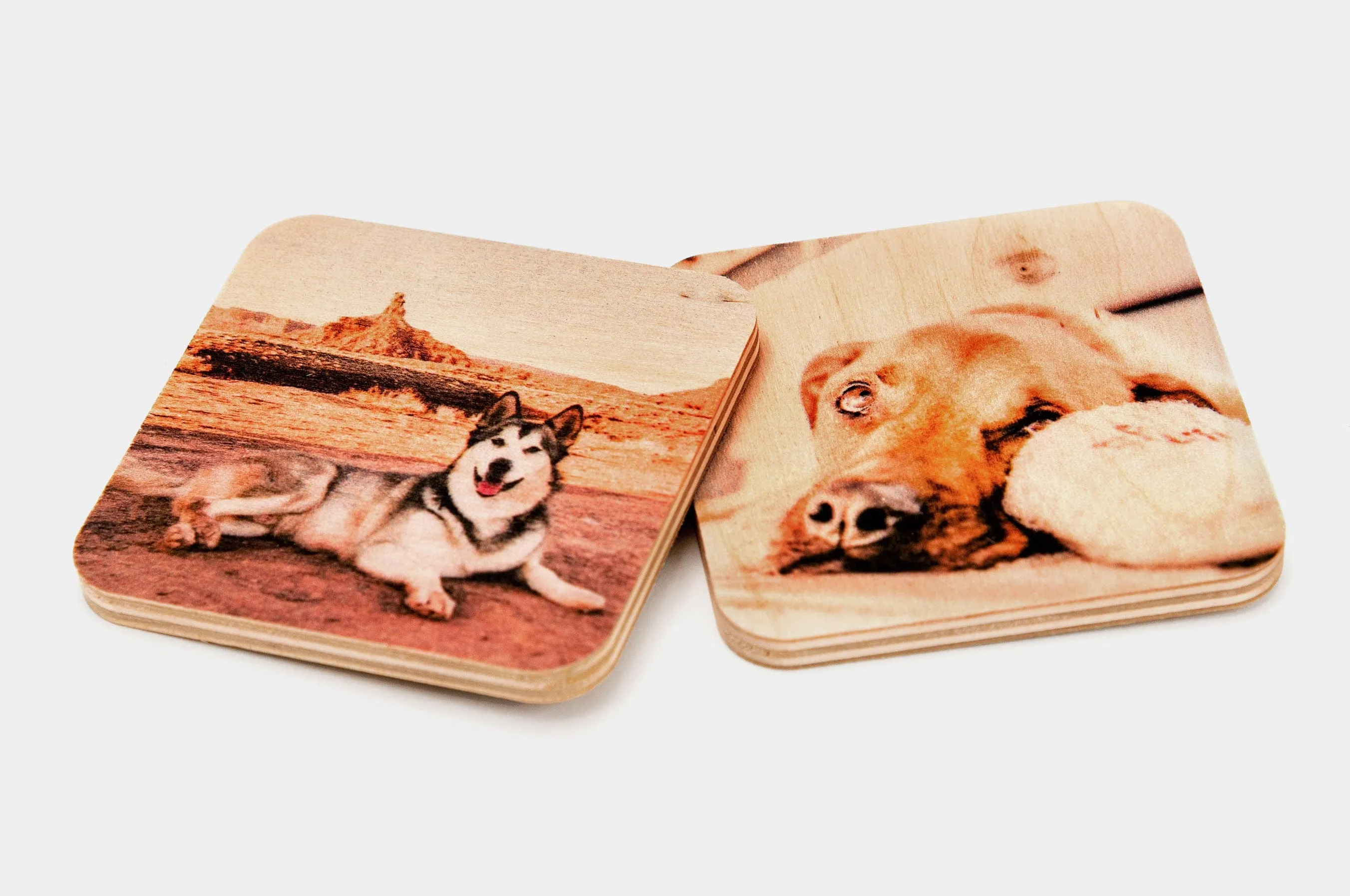 Wood Photo Magnets