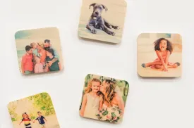 Wood Photo Magnets