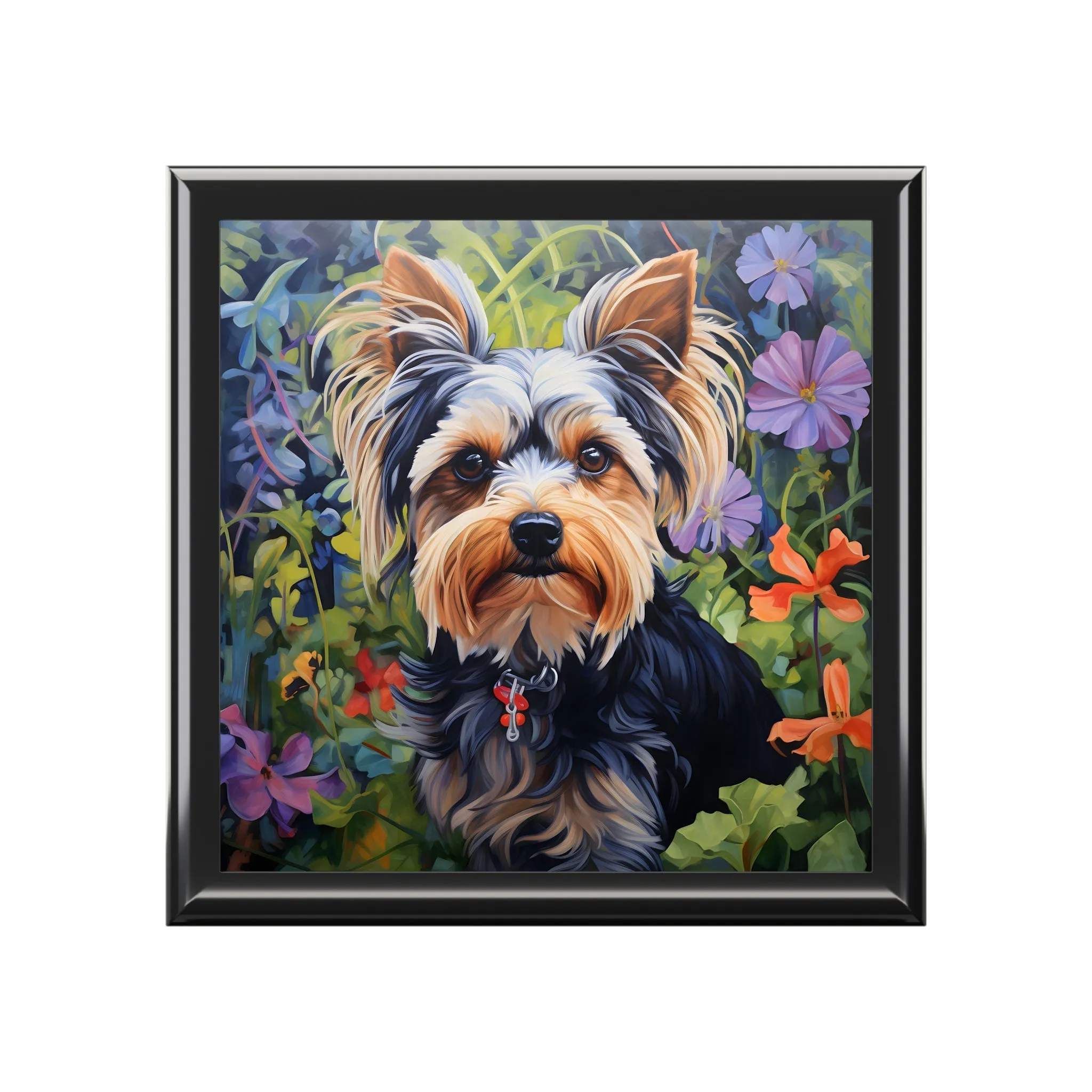 Yorkshire Terrier "Yorky - Yorki" Portrait Jewelry Keepsake Trinkets Box