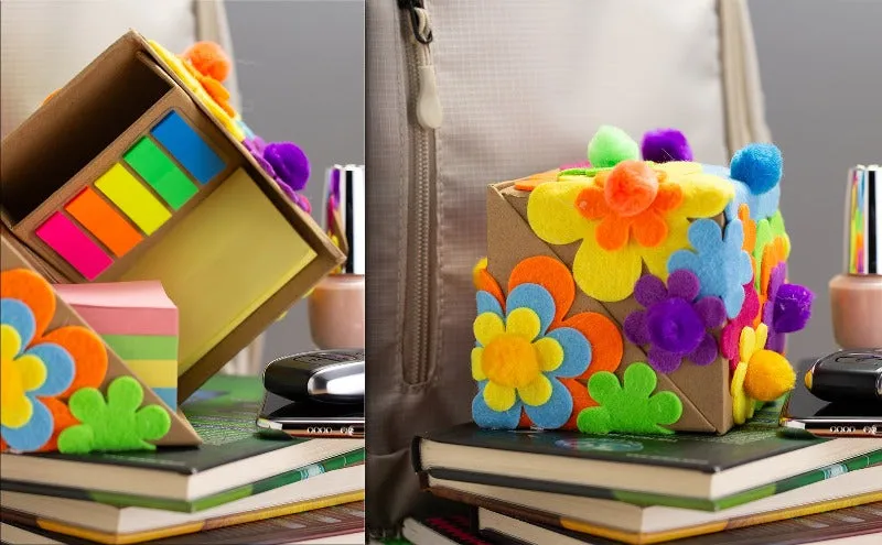 YouCube Storage Organizer with Sticky Notes